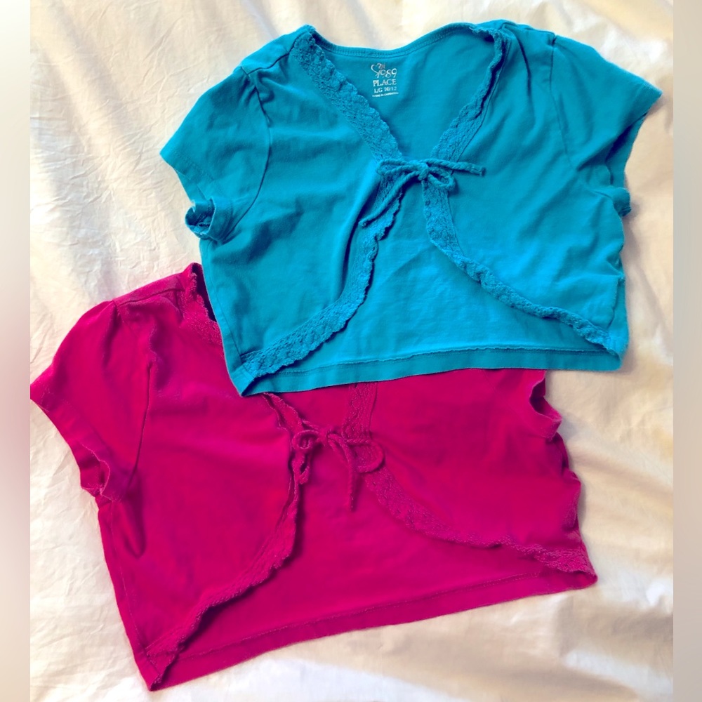 FREE w/ purchase! OR 3 for $15!⚡️Girls' shrug. Tie front. Price for both